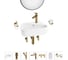 Комплект 7 в 1 Wellsee Bathroom Sink накладная/подвесная раковина 44x27 см состоит 20219897R 1