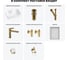 Комплект 7 в 1 Wellsee Bathroom Sink накладная раковина 48x37 см состоит из 3331110 20219351R 14