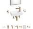 Комплект 7 в 1 Wellsee Bathroom Sink накладная/подвесная раковина 40x20 см состоит 20219575R 1