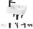 Комплект 5 в 1 Wellsee Bathroom Sink накладная/подвесная раковина 45x27 см состоит 20216482R 1