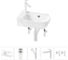 Комплект 5 в 1 Wellsee Bathroom Sink накладная/подвесная раковина 40x24 см состоит 20216400R 1