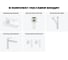 Комплект 5 в 1 Wellsee Bathroom Sink накладная/подвесная раковина 40x24 см состоит 20216400R 12