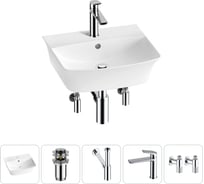 Комплект 5 в 1 Wellsee Bathroom Sink накладная/подвесная раковина 45x40 см состоит 20216761R