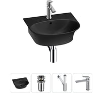 Комплект 4 в 1 Wellsee Bathroom Sink накладная/подвесная раковина 46x41 см состоит 20216687R