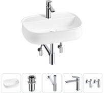 Комплект 5 в 1 Lavinia Boho Bathroom Sink накладная раковина 55x40 см состоит из 3331108 20215504R