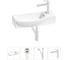 Комплект 4 в 1 Wellsee Bathroom Sink накладная/подвесная раковина 50x24 см состоит 20216172R 1