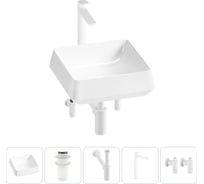 Комплект 5 в 1 Wellsee Lavinia Boho Bathroom Sink накладная раковина 38x38 см 3331110 20215427R