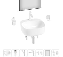 Набор Wellsee 7 в 1 Ideal накладная раковина 42x42 см 326901000, 18 20218682R