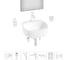 Набор Wellsee 7 в 1 Ideal накладная раковина 42x42 см 326901000, 18 20218682R 1