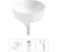 Комплект 3 в 1 Wellsee Lavinia Boho Bathroom Sink накладная раковина 42x42 см 3331109 20215796R