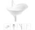 Комплект 4 в 1 Wellsee Lavinia Boho Bathroom Sink накладная раковина 56x33 см 3331111 20215359R 1