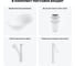 Комплект 4 в 1 Wellsee Lavinia Boho Bathroom Sink накладная раковина 56x33 см 3331111 20215359R 11