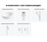 Комплект 5 в 1 Wellsee Lavinia Boho Bathroom Sink накладная раковина 50x36 см 3331108 20215078R 11