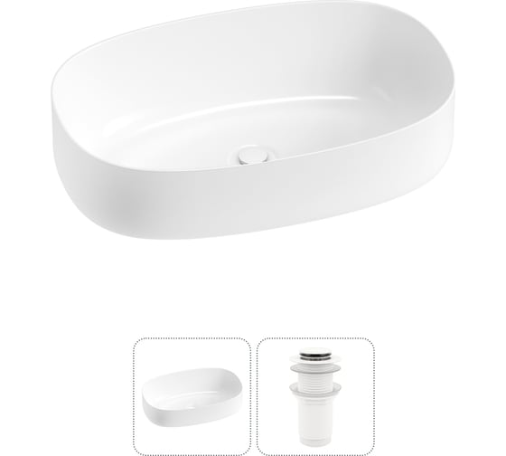 Комплект 2 в 1 Wellsee Lavinia Boho Bathroom Sink накладная раковина 55x35 см 3331112 20215824R 1