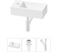 Комплект 3 в 1 Wellsee Lavinia Boho Bathroom Sink накладная/подвесная раковина 40x20 см 20216000R