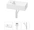 Комплект 3 в 1 Wellsee Lavinia Boho Bathroom Sink накладная/подвесная раковина 40x20 см 20216000R 1