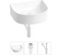 Набор Wellsee 3 в 1 Festive Fox накладная/подвесная раковина 40x35 см 20213393R