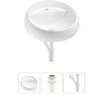 Комплект 3 в 1 Wellsee Lavinia Boho Bathroom Sink накладная раковина 43x43 см 3331109 20215118R