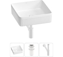 Набор Wellsee 3 в 1 Festive Fox 2.0 накладная раковина 40x40 см 319 20213505R