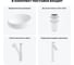 Комплект 4 в 1 Wellsee Lavinia Boho Bathroom Sink накладная раковина 50x36 см 3331108 20215074R 11