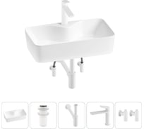 Комплект 5 в 1 Wellsee Lavinia Boho Bathroom Sink накладная раковина 54x30 см 3331110 20215286R