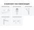 Комплект 5 в 1 Wellsee Lavinia Boho Bathroom Sink накладная раковина 54x30 см 3331110 20215286R 11