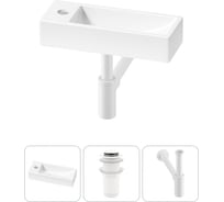 Комплект 3 в 1 Wellsee Lavinia Boho Bathroom Sink накладная/подвесная раковина 38x14 см 20215916R