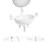 Набор Wellsee 7 в 1 Air Gap R накладная раковина 50x36 см 338601000 20218870R 1