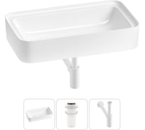 Комплект 3 в 1 Wellsee Lavinia Boho Bathroom Sink накладная раковина 75x40 см 3331109 20215339R