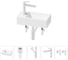 Комплект 5 в 1 Wellsee Lavinia Boho Bathroom Sink накладная/подвесная раковина 40x20 см 20216008R 1