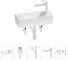 Комплект 5 в 1 Wellsee Lavinia Boho Bathroom Sink накладная/подвесная раковина 43x18 см 20216260R 1