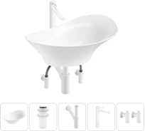 Комплект 5 в 1 Wellsee Lavinia Boho Bathroom Sink накладная раковина 56x33 см 3331111 20215363R