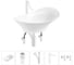 Комплект 5 в 1 Wellsee Lavinia Boho Bathroom Sink накладная раковина 56x33 см 3331111 20215363R 1
