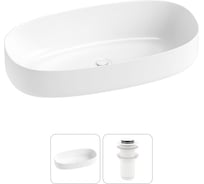 Комплект 2 в 1 Wellsee Lavinia Boho Bathroom Sink накладная раковина 68x36 см 3331112 20215840R