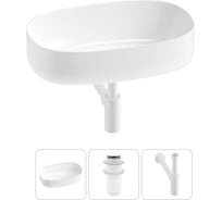 Комплект 3 в 1 Wellsee Lavinia Boho Bathroom Sink накладная раковина 55x35 см 3331112 20215828R