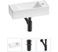 Комплект 3 в 1 Wellsee Lavinia Boho Bathroom Sink накладная/подвесная раковина 43x18 см 20216250R
