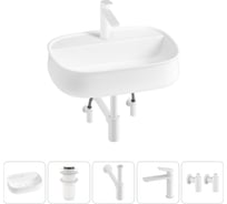 Комплект 5 в 1 Lavinia Boho Bathroom Sink накладная раковина 55x40 см 3331108 20215507R