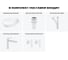 Комплект 5 в 1 Lavinia Boho Bathroom Sink накладная раковина 55x40 см 3331108 20215507R 12