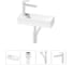 Комплект 4 в 1 Wellsee Lavinia Boho Bathroom Sink накладная/подвесная раковина 38x14 см 20215920R 1