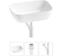 Комплект 3 в 1 Lavinia Boho Bathroom Sink накладная раковина 46x33 см 3331110 20215198R