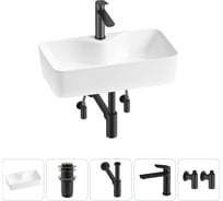Комплект 5 в 1 Wellsee Lavinia Boho Bathroom Sink накладная раковина 54x30 см 3331110 20215284R