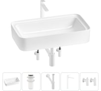 Комплект 5 в 1 Wellsee Lavinia Boho Bathroom Sink накладная раковина 75x40 см 3331109 20215347R