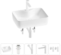 Комплект 5 в 1 Wellsee Lavinia Boho Bathroom Sink накладная раковина 48x37 см 3331110 20215270R