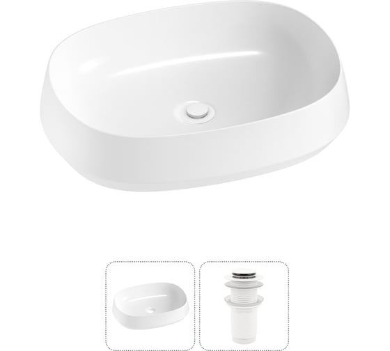 Комплект 2 в 1 Wellsee Lavinia Boho Bathroom Sink накладная раковина 54x41 см 3331110 20215399R