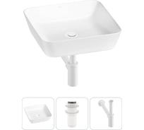 Набор Wellsee 3 в 1 Cromulent накладная раковина 44x44 см 318002000 20213553R