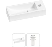 Комплект 2 в 1 Wellsee Lavinia Boho Bathroom Sink накладная/подвесная раковина 38x14 см 20215940R