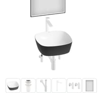 Набор Wellsee 6 в 1 Ground Breaking накладная раковина 40x40 см 337 20218595R