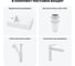 Комплект 4 в 1 Wellsee Lavinia Boho Bathroom Sink накладная/подвесная раковина 40x20 см 20216004R 11