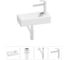 Комплект 4 в 1 Wellsee Lavinia Boho Bathroom Sink накладная/подвесная раковина 37x18 см 20215864R 1
