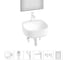 Набор Wellsee 6 в 1 Ideal накладная раковина 42x42 см 326903000, 18 20218686R 1